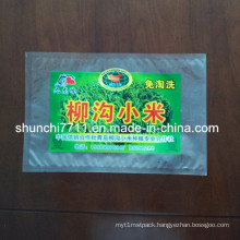 Transparent Food Packaging Bag with Tear Nick